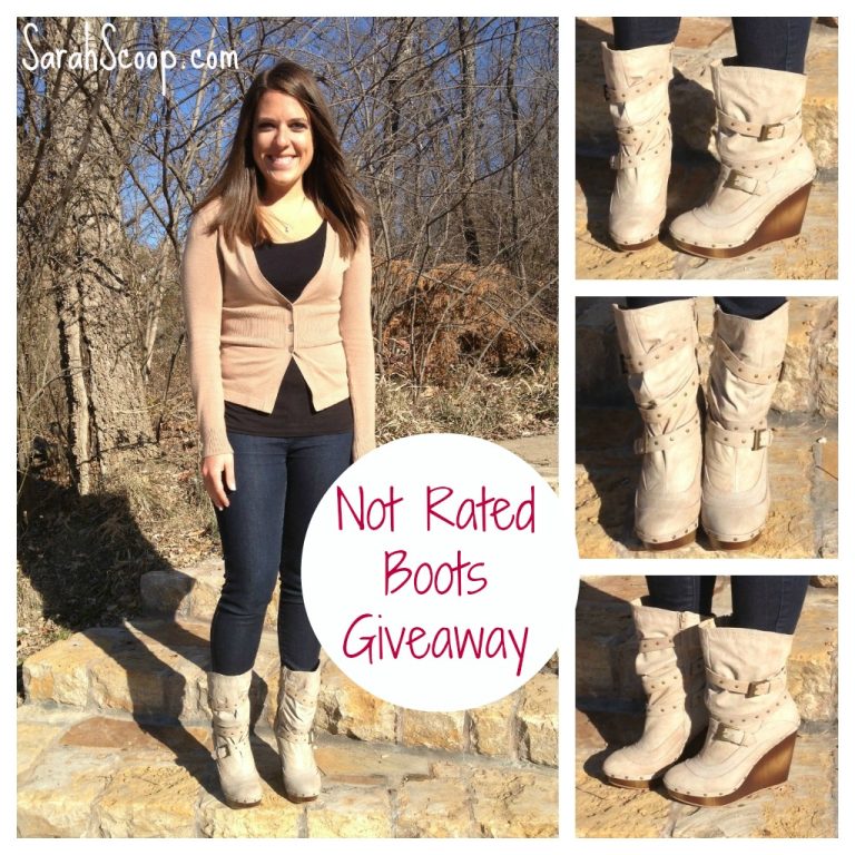 Not Rated Boots Giveaway