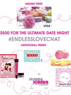 The ultimate date night giveaway featuring the Endless Love Twitter Chat.