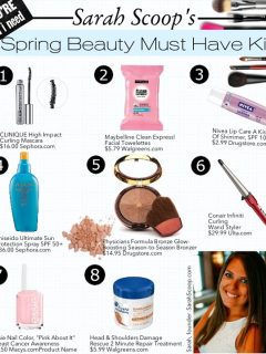 Sarah Scoop's curated Spring Beauty Kit includes essential products for the season.