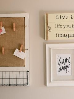 Office Update: Live the life you've imagined wall art.