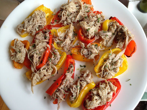 Carnitas with Roasted Red Pepper “Nachos”