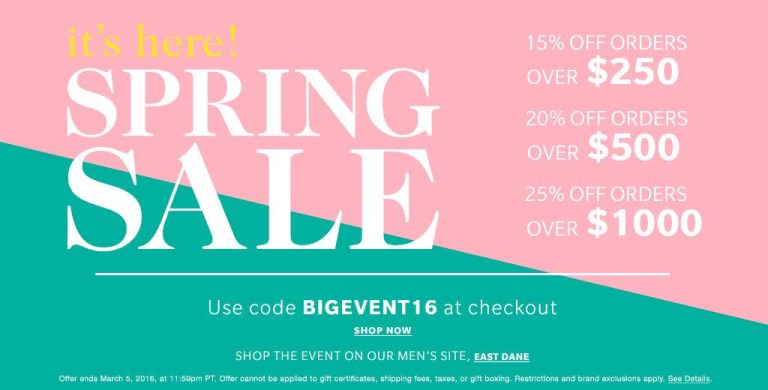 ShopBop Spring Sale