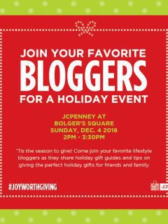 Join your favorite bloggers for a joyful holiday event worth giving.
