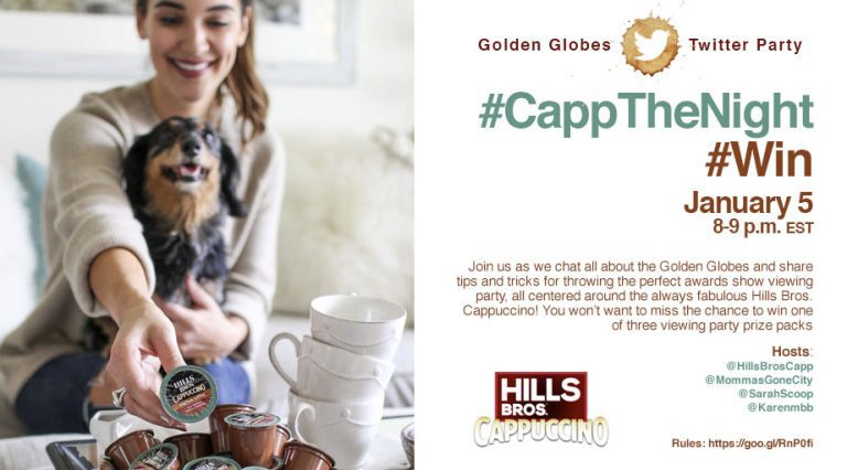 Join Me For the #CappTheNight Twitter Party on 1/5 to Celebrate the #GoldenGlobes