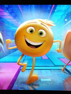 The Sony Pictures Animation film poster featuring a group of emoji characters.