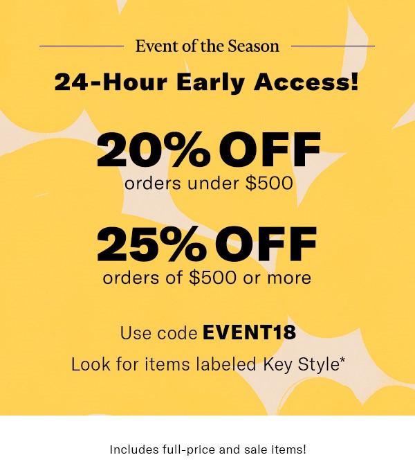 Up to 25% off Shopbop Sale {Early Access Starts TODAY!}