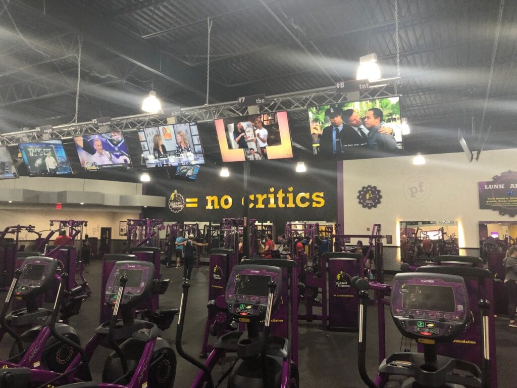Purple gym equipment