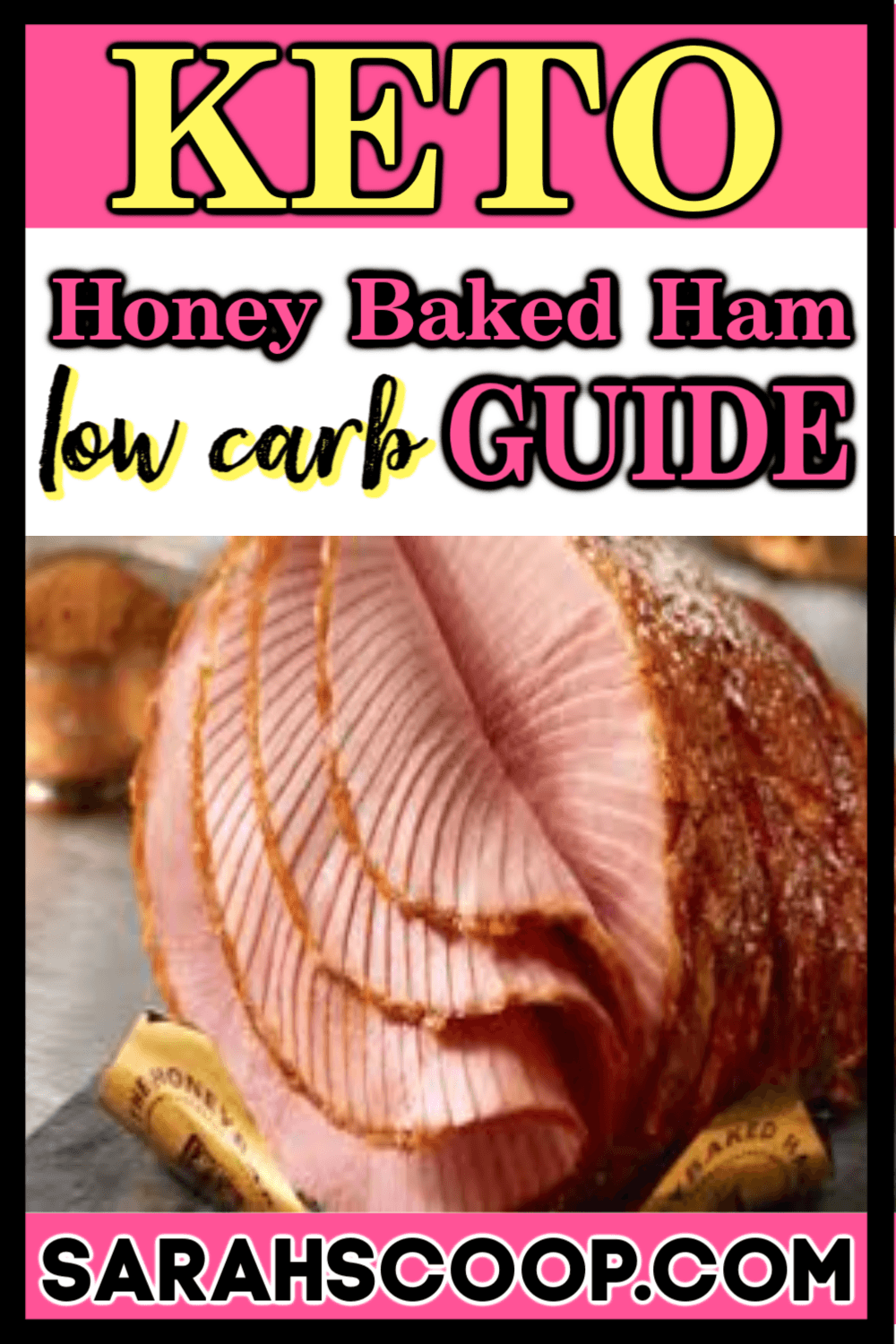 Keto low carb guide for honey baked ham.