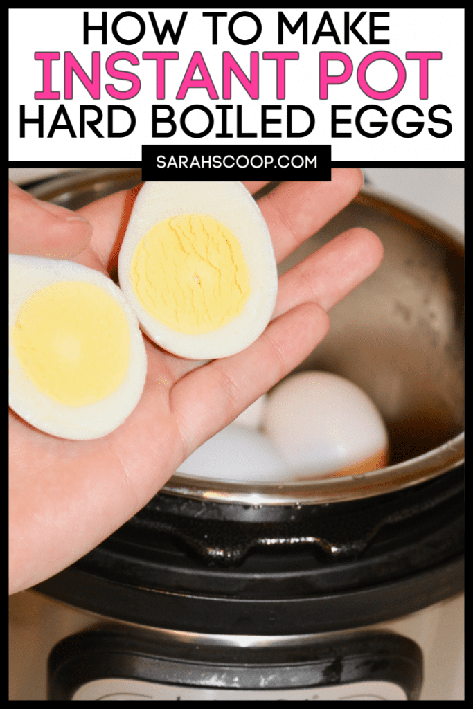Instant Pot Hard Boiled Eggs Recipe Pinterest image