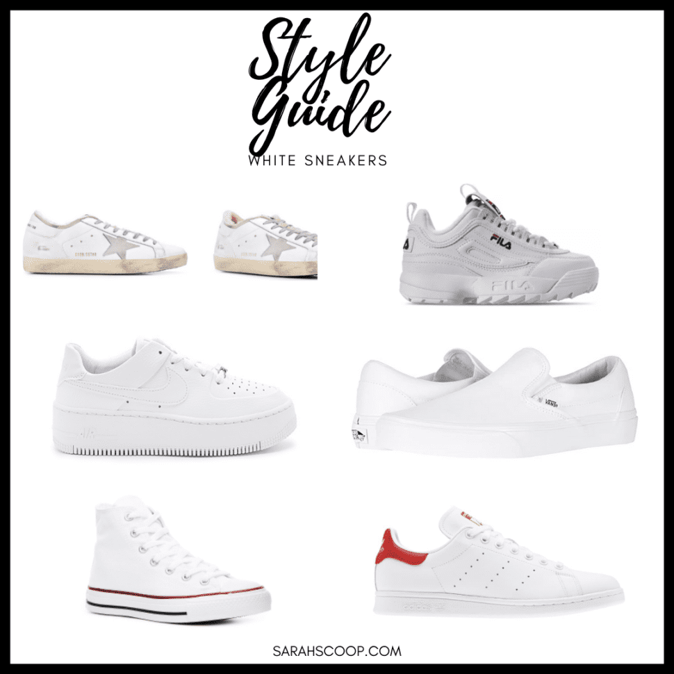 Style Guide: White Sneakers | Sarah Scoop