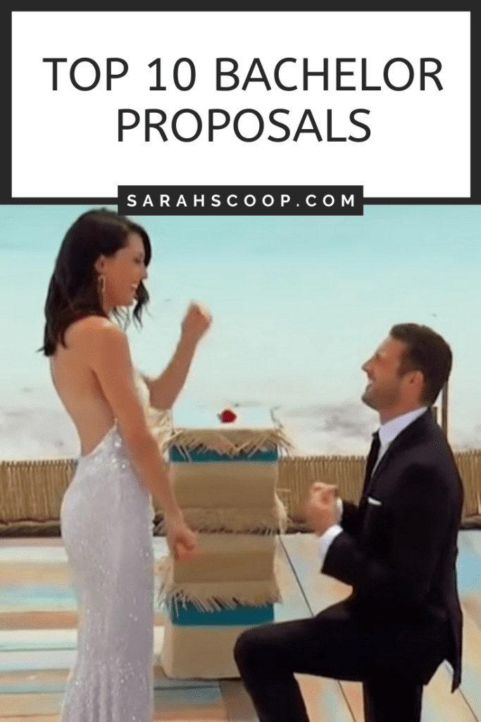 Top 10 Bachelor Proposals Pinterest image
