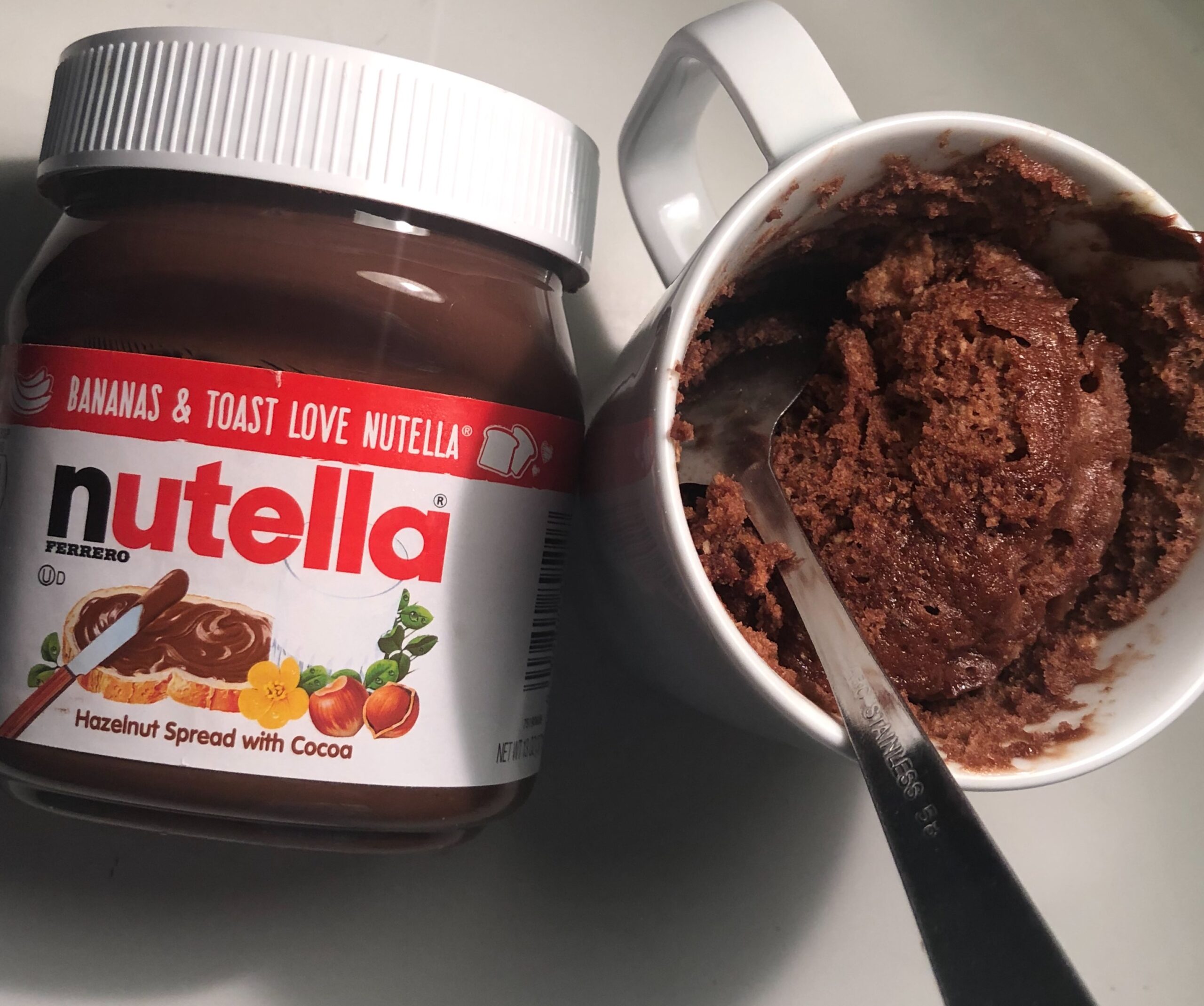 3 Ingredient Flourless Nutella Mug Cake - Kirbie's Cravings