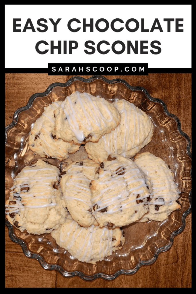 Chocolate chip scones pinterest image