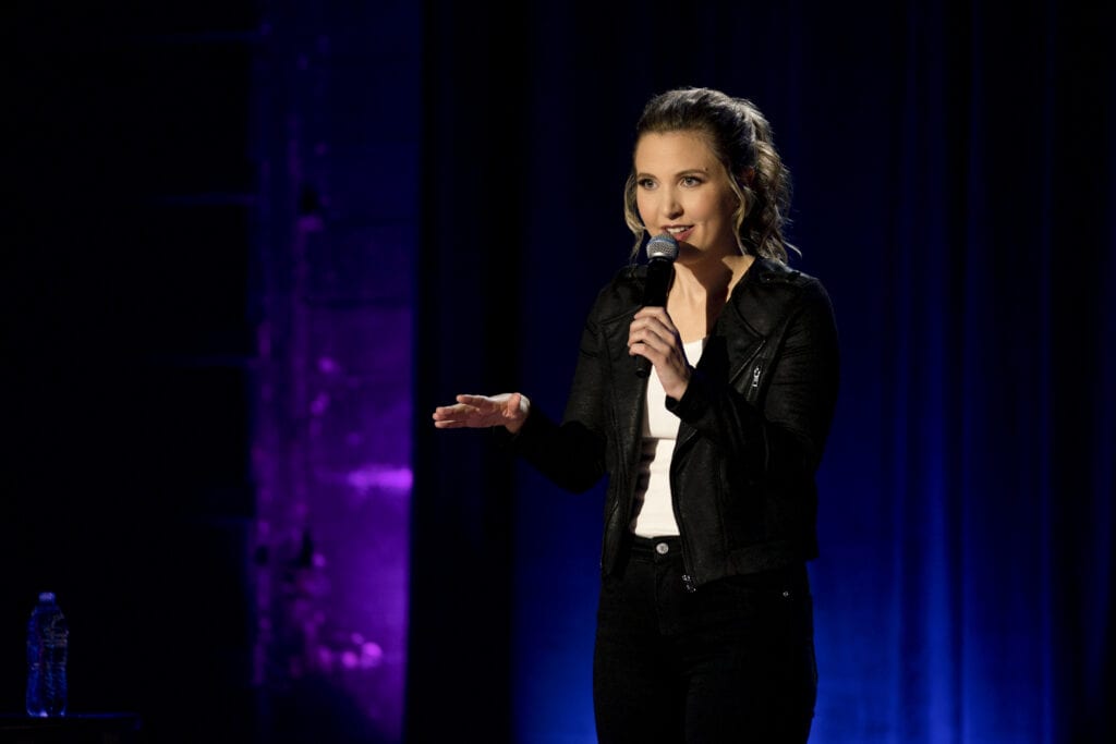 Taylor Tomlinson in her first comedy special, Quarter-Life Crisis