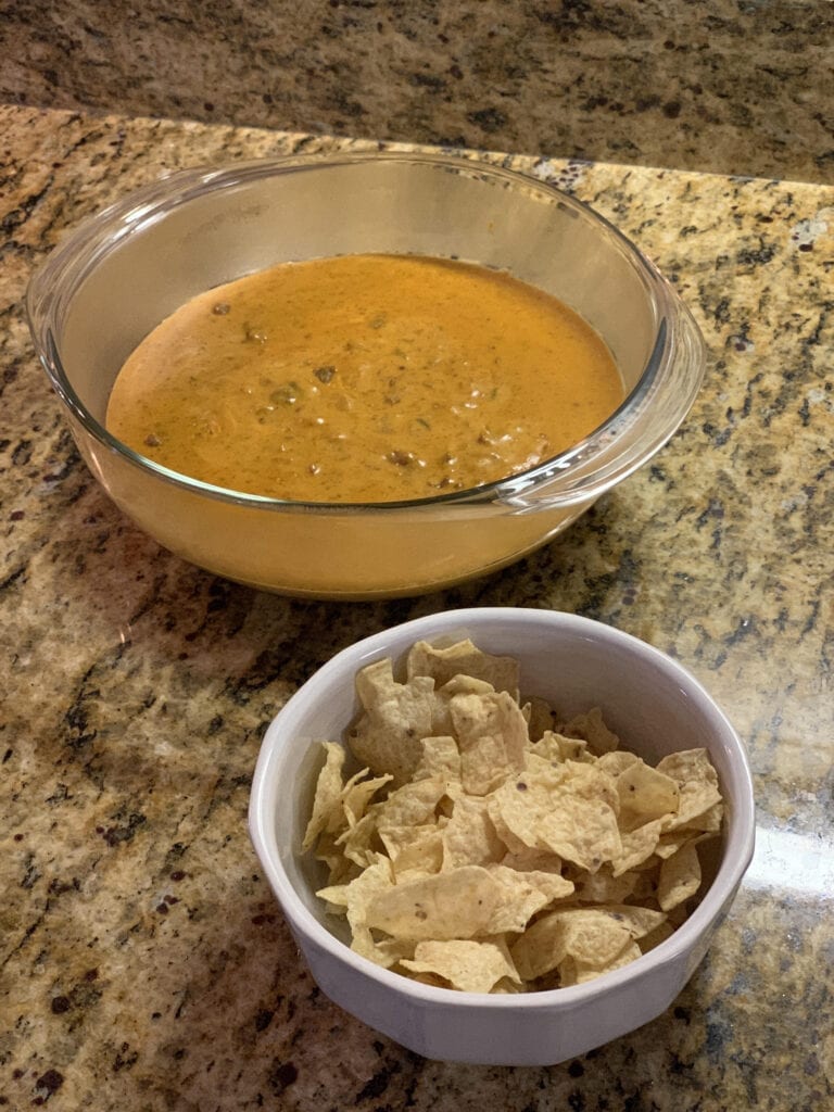 Easy 3-Ingredient Chili Cheese Queso Dip Recipe