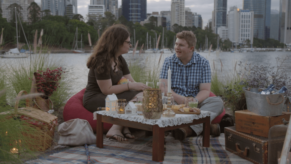 Thomas and Ruth on "Love on the Spectrum", Netflix