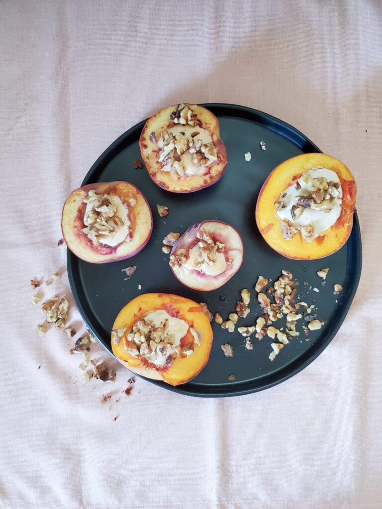 Vegan Stuffed Peaches Recipe
