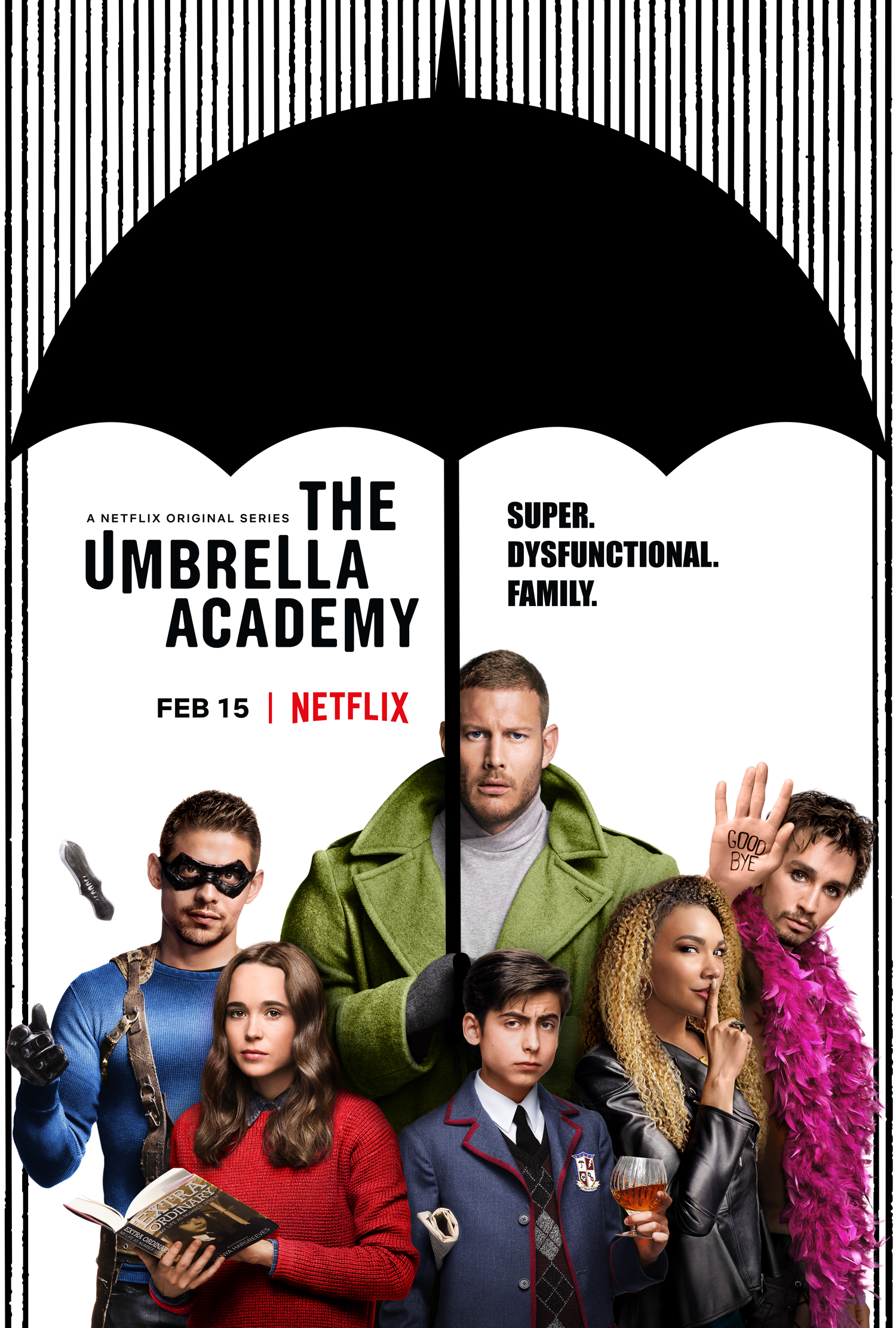 The Halloween-themed Umbrella Academy poster.