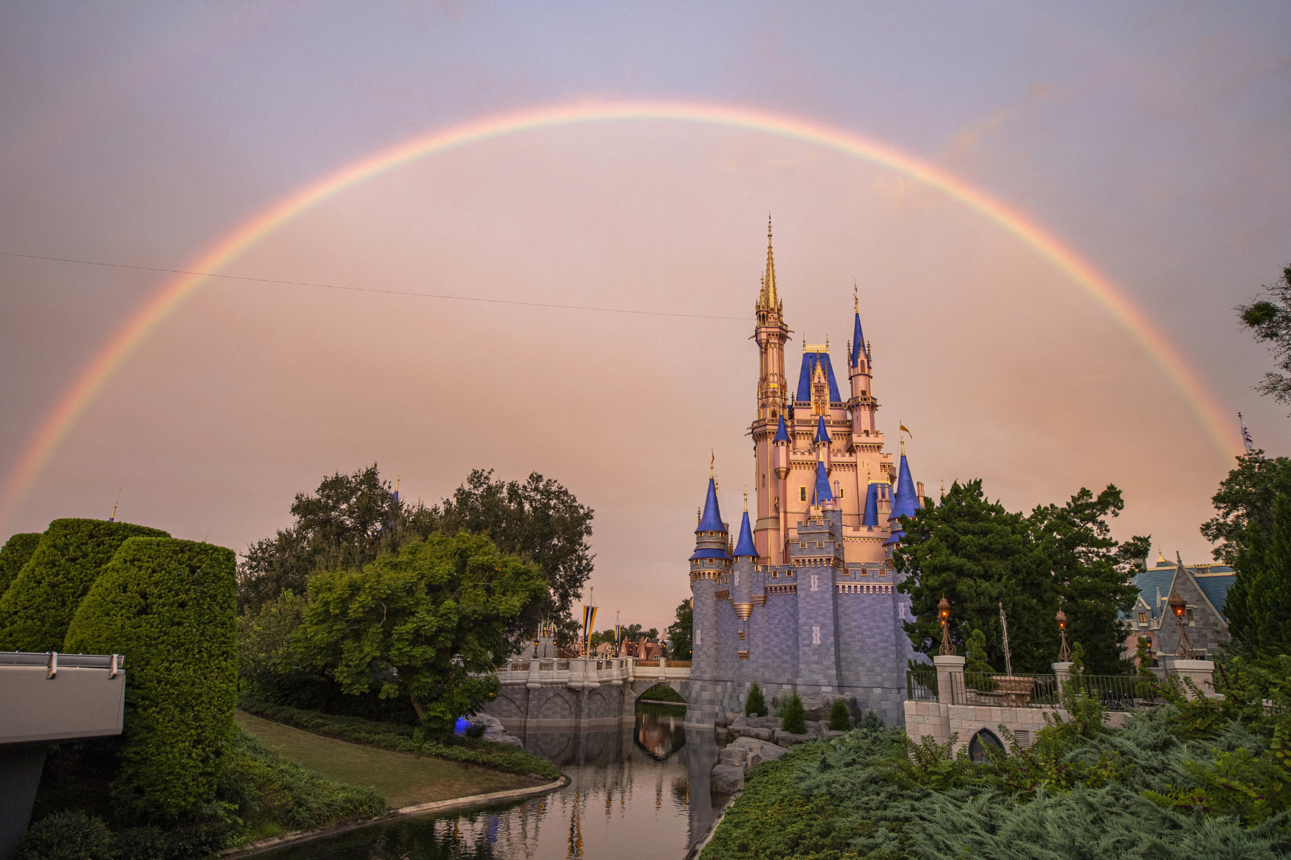 Rainbow and Cinderella castle for Walt Disney World Trip.