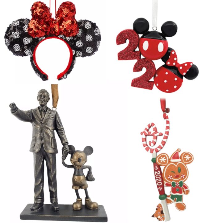 Disney Mickey Mouse ornaments.