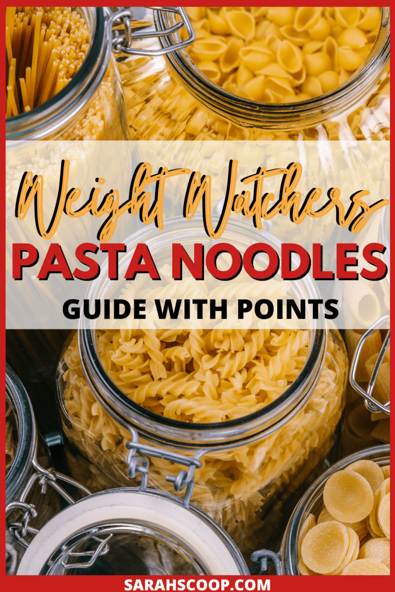 Weight Watchers Pasta Noodles Guide With Points | Sarah Scoop