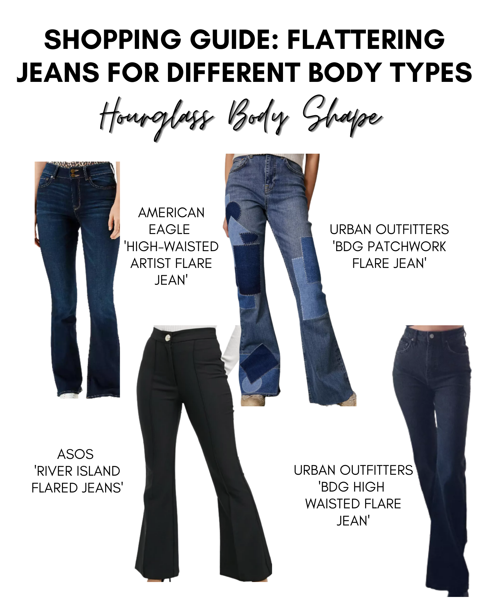Shopping Guide Flattering Jeans For Different Body Types Sarah Scoop