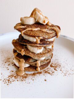 Banana pancake stack