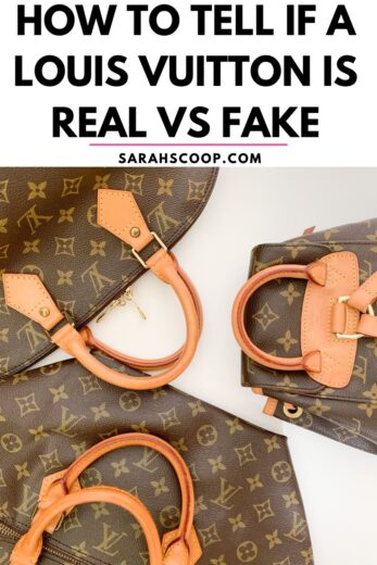 How to Tell if a Louis Vuitton Purse is Real vs Fake | Sarah Scoop