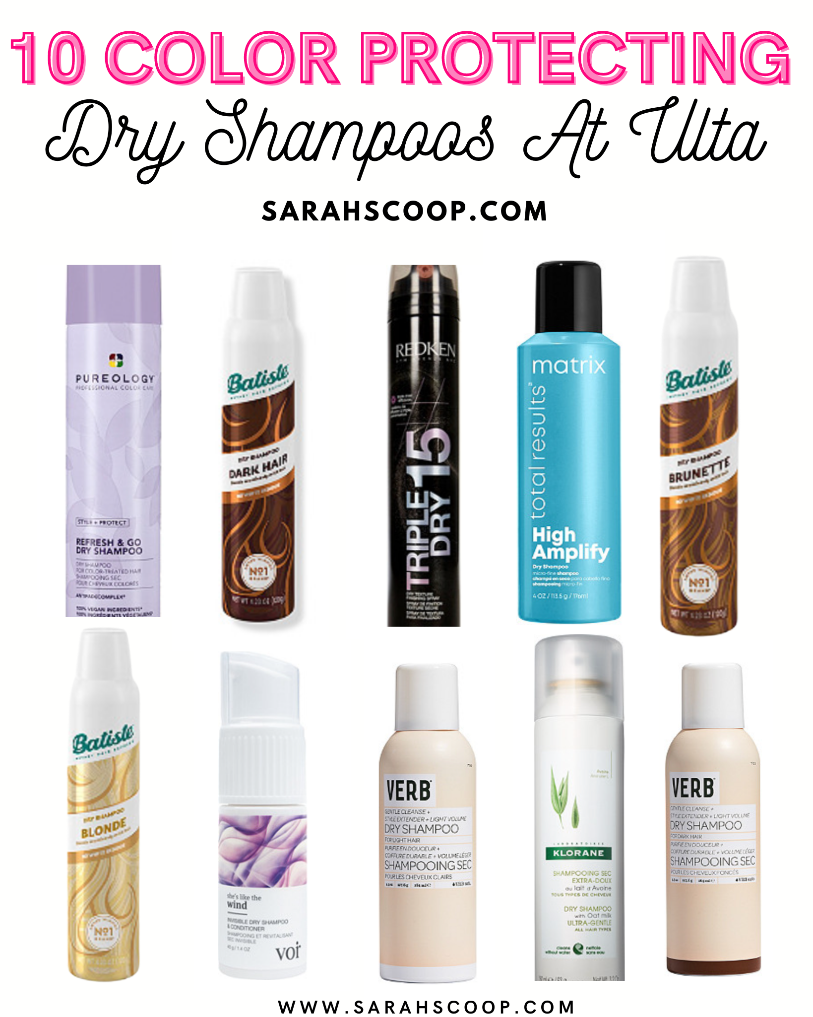 Undtagelse bibliotekar lyse 10 Color Protecting Dry Shampoos At Ulta | Sarah Scoop