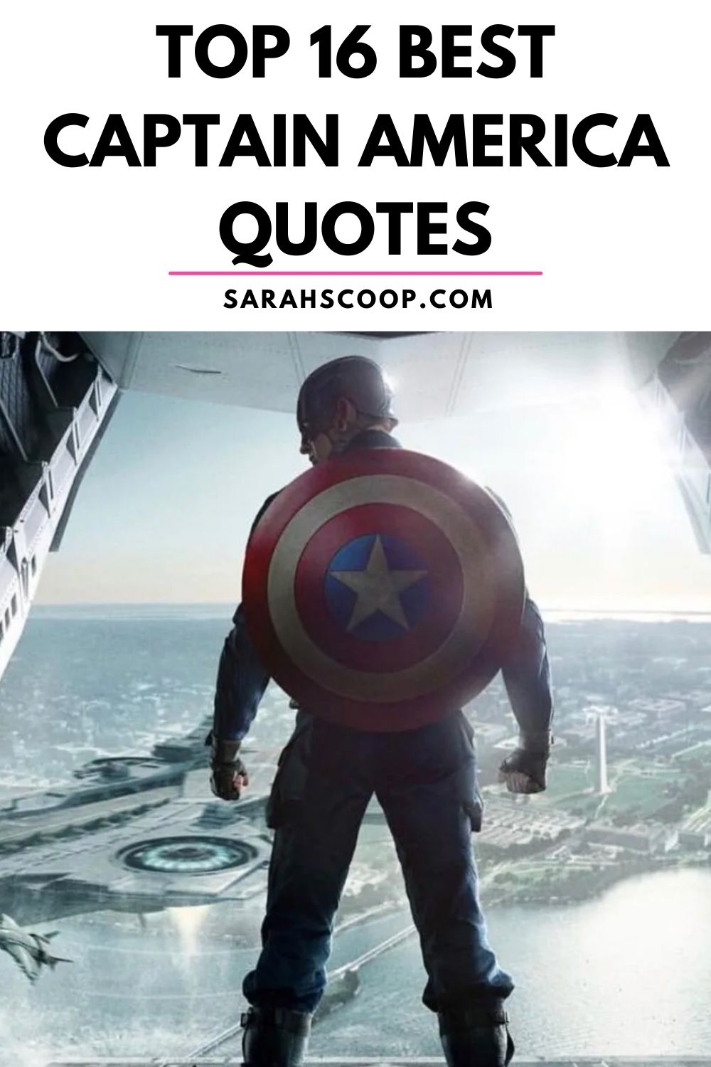 Top 16 Best Captain America Quotes - Sarah Scoop