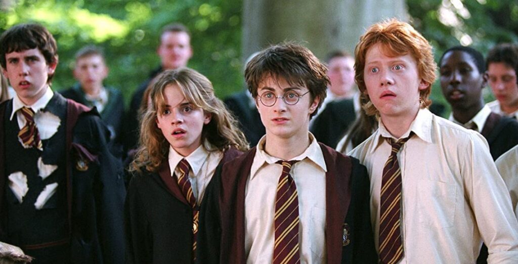 golden trio hogwarts harry potter