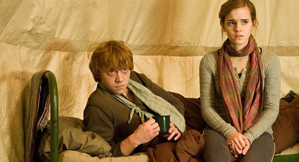 ron and hermione deathly hallows harry potter
