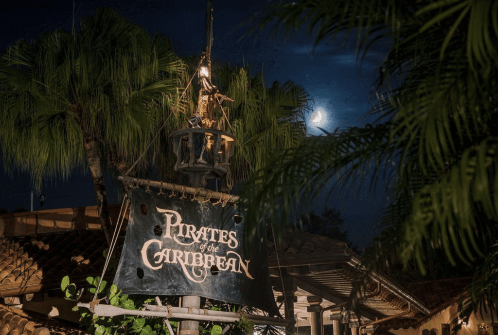 Pirates of the Caribbean ride. 