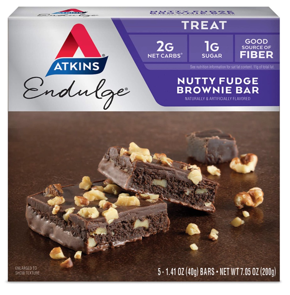 Atkins Endulge Treat Nutty Fudge Brownie Bar