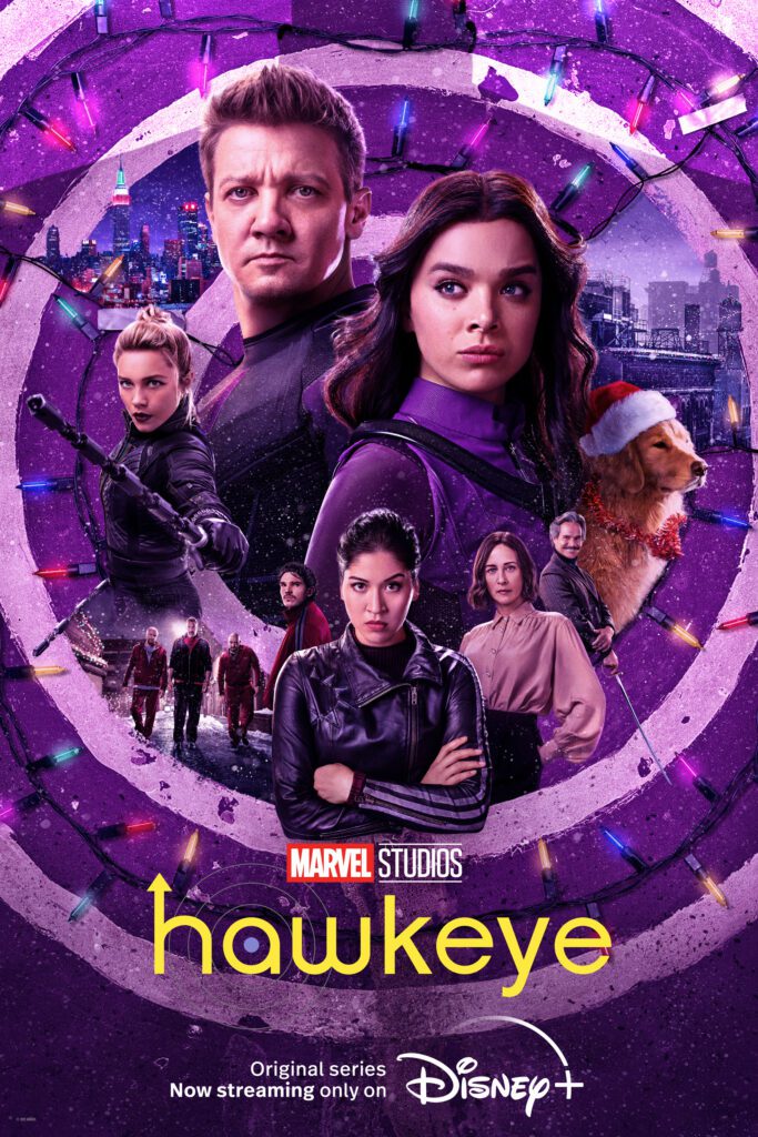 The official Hawkeye show poster