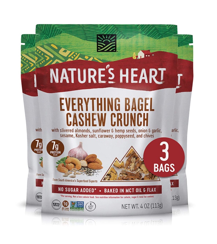 Nature’s Heart Healthy Mixed Nuts Snack: best keto snacks to buy on Amazon