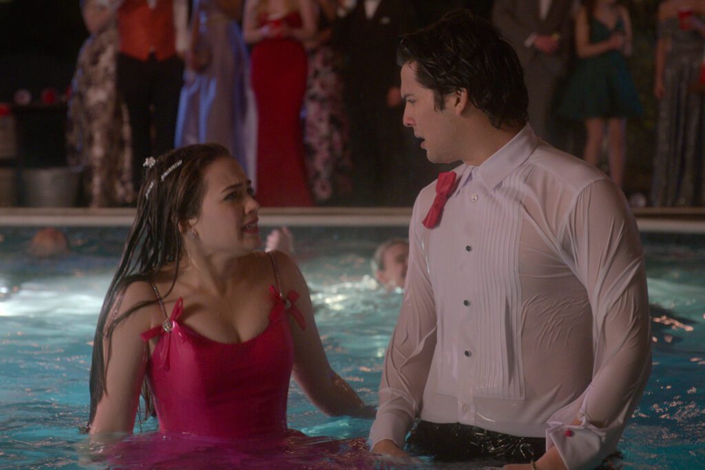 Mary Mouser as Samantha LaRusso, Xolo Maridueña as Miguel Diaz