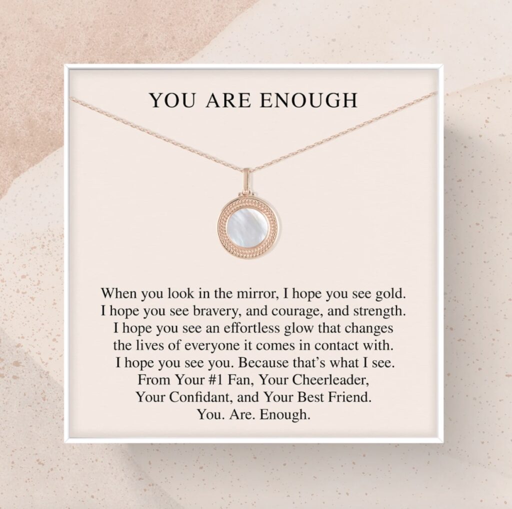 Necklace self love quotes
