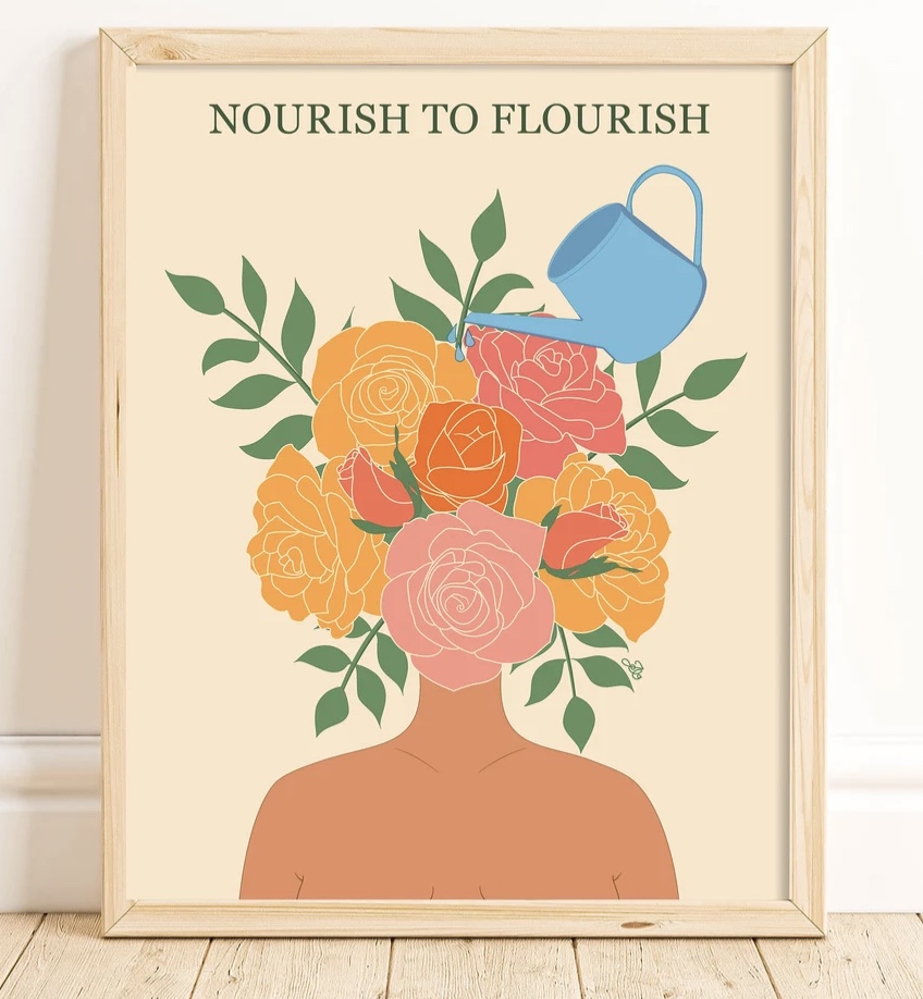 Nourish to Flourish print