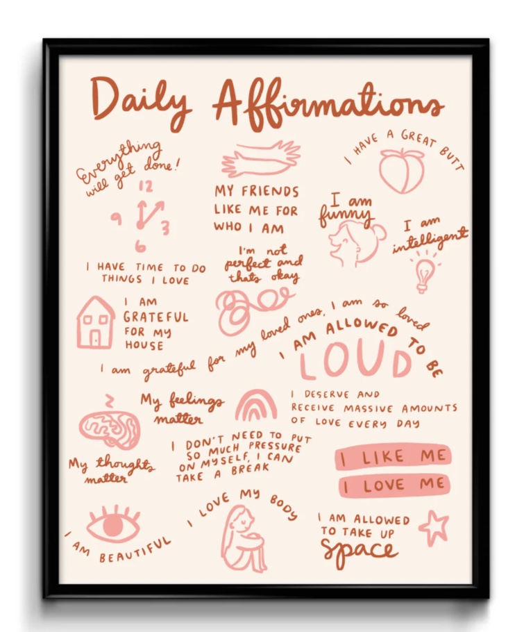 Daily Affirmations print