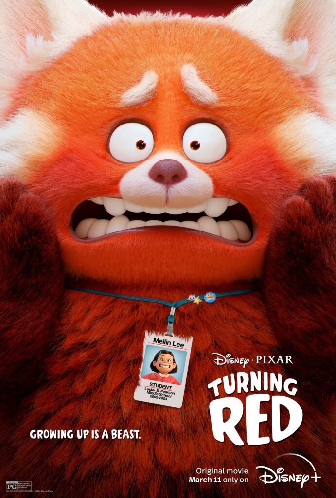 turning red disney pixar poster