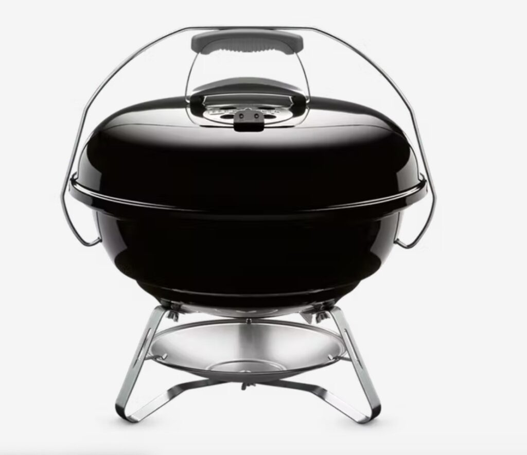 The Weber Jumbo Joe Charcoal Grill is pictured. 