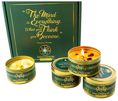 Luxury Aromatherapy Candles with Crystals Inside