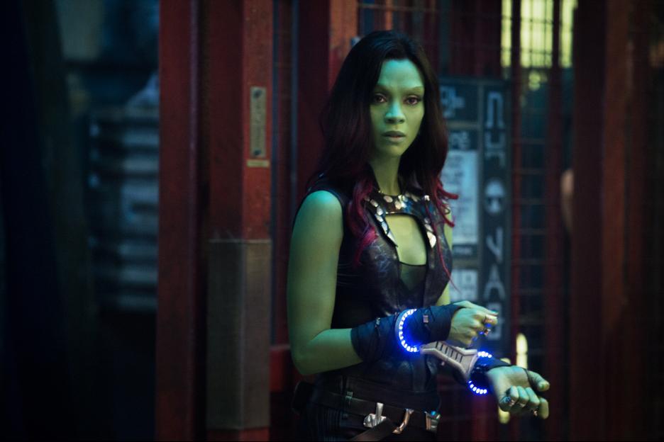 Zoe Saldana in Guardians of the Galaxy (2014)