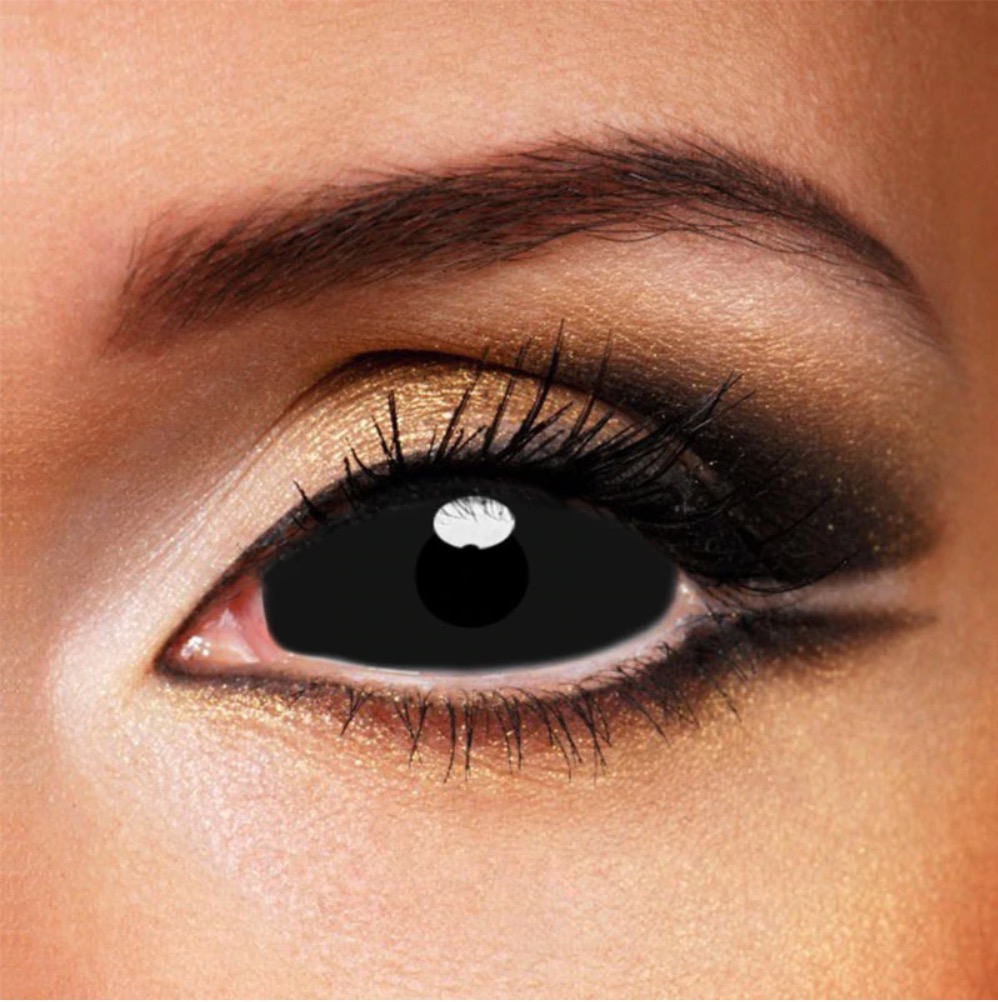 Picture of Black Sclera 22mm Contact Lenses