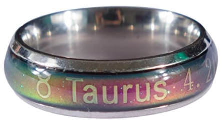 Taurus Zodiac Mood Ring