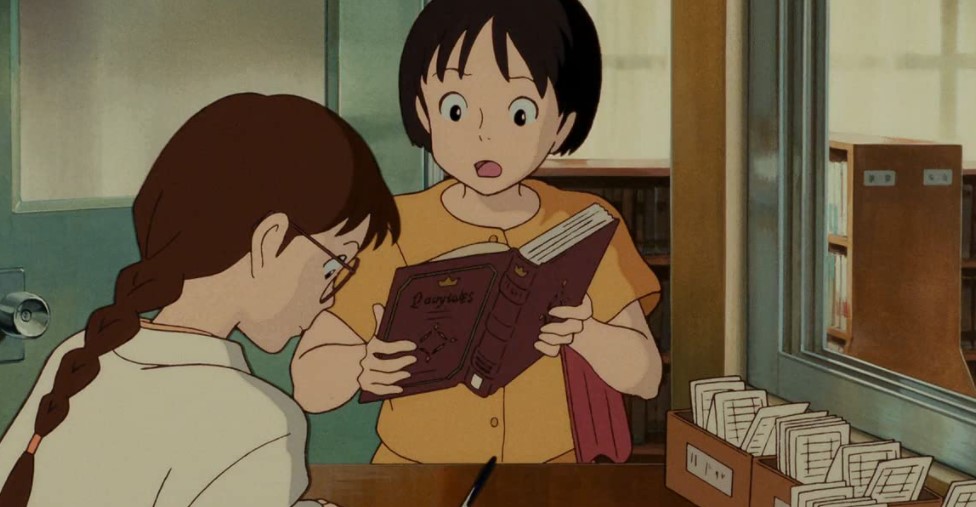 yuuko and shizuku at library