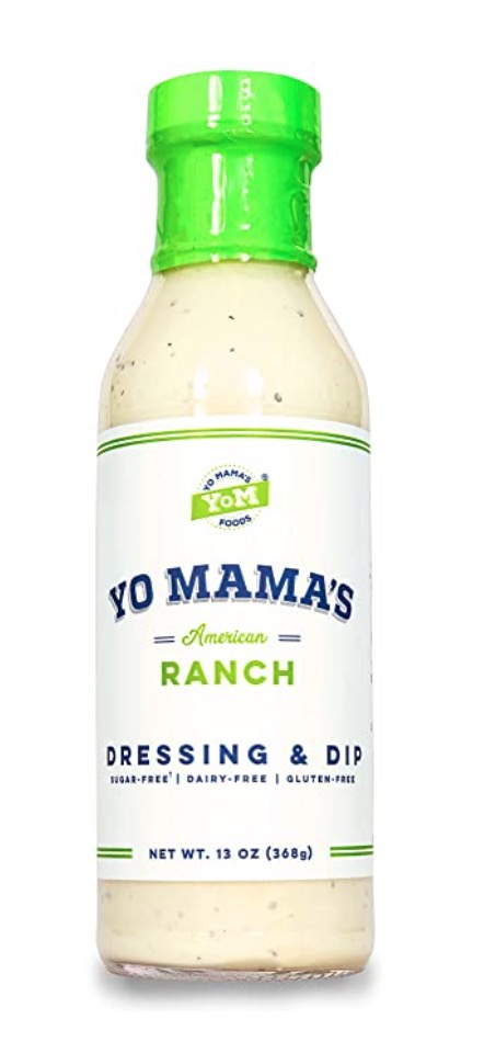 Pictured is Yo Mama's Ranch Salad Dressing