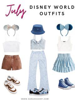 Disney world outfits for girls in July.