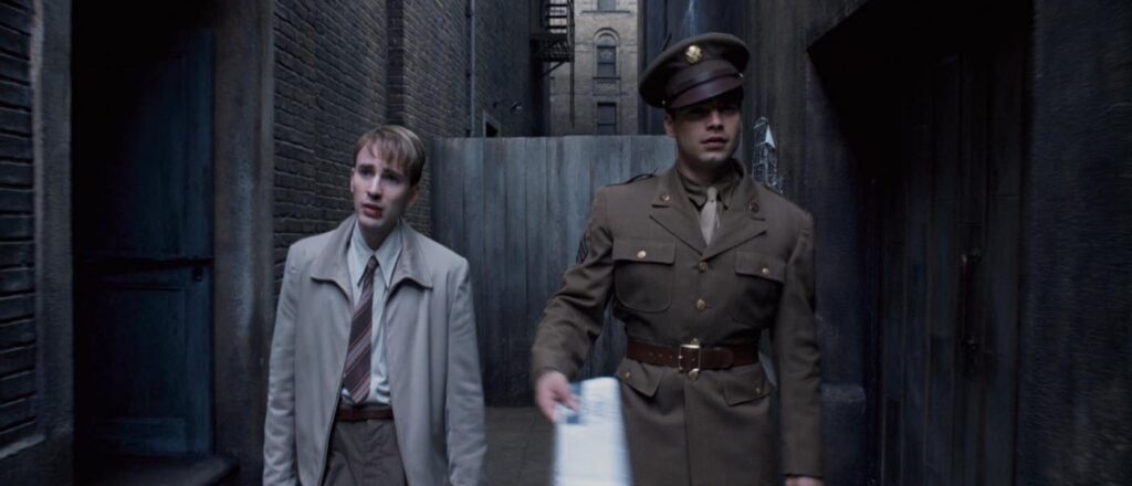 Chris Evans and Sebastian Stan in Captain America: The First Avenger (2011) friendships in the mcu